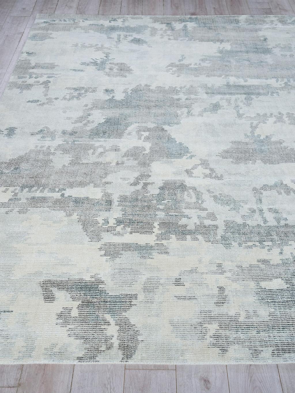 Exquisite Rugs Mineral Hand-loomed Wool/Bamboo Silk 5359 Beige 6' x 9' Area Rug