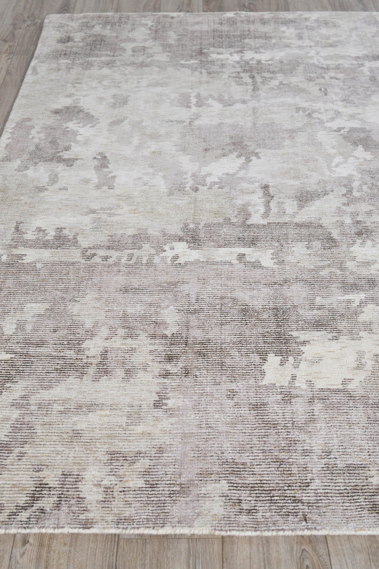 Exquisite Rugs Mineral Hand-loomed Wool/Bamboo Silk 5639 Brown 10' x 14' Area Rug