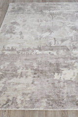 Exquisite Rugs Mineral Hand-loomed Wool/Bamboo Silk 5639 Brown 8' x 10' Area Rug