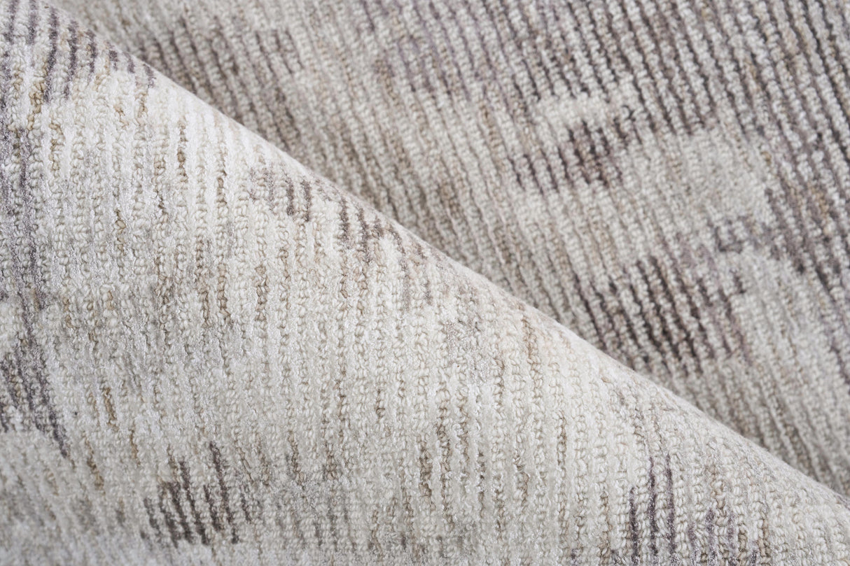 Exquisite Rugs Mineral Hand-loomed Wool/Bamboo Silk 5639 Brown 9' x 12' Area Rug