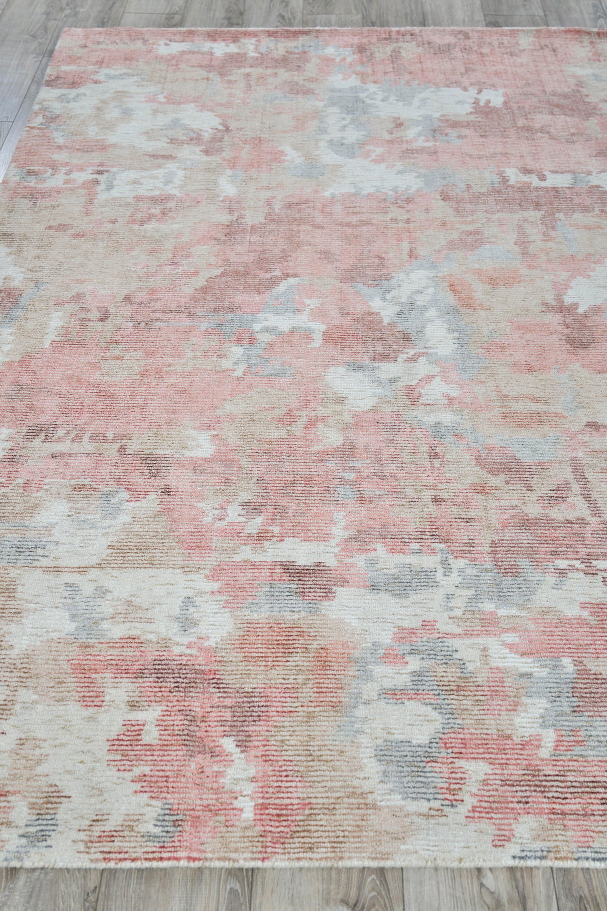 Exquisite Rugs Mineral Hand-loomed Wool/Bamboo Silk 5640 Dark Gray/Brown 10' x 14' Area Rug