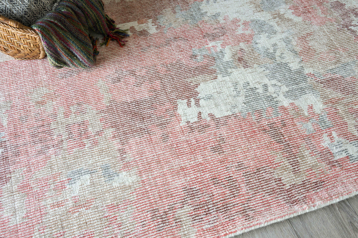 Exquisite Rugs Mineral Hand-loomed Wool/Bamboo Silk 5640 Dark Gray/Brown 9' x 12' Area Rug