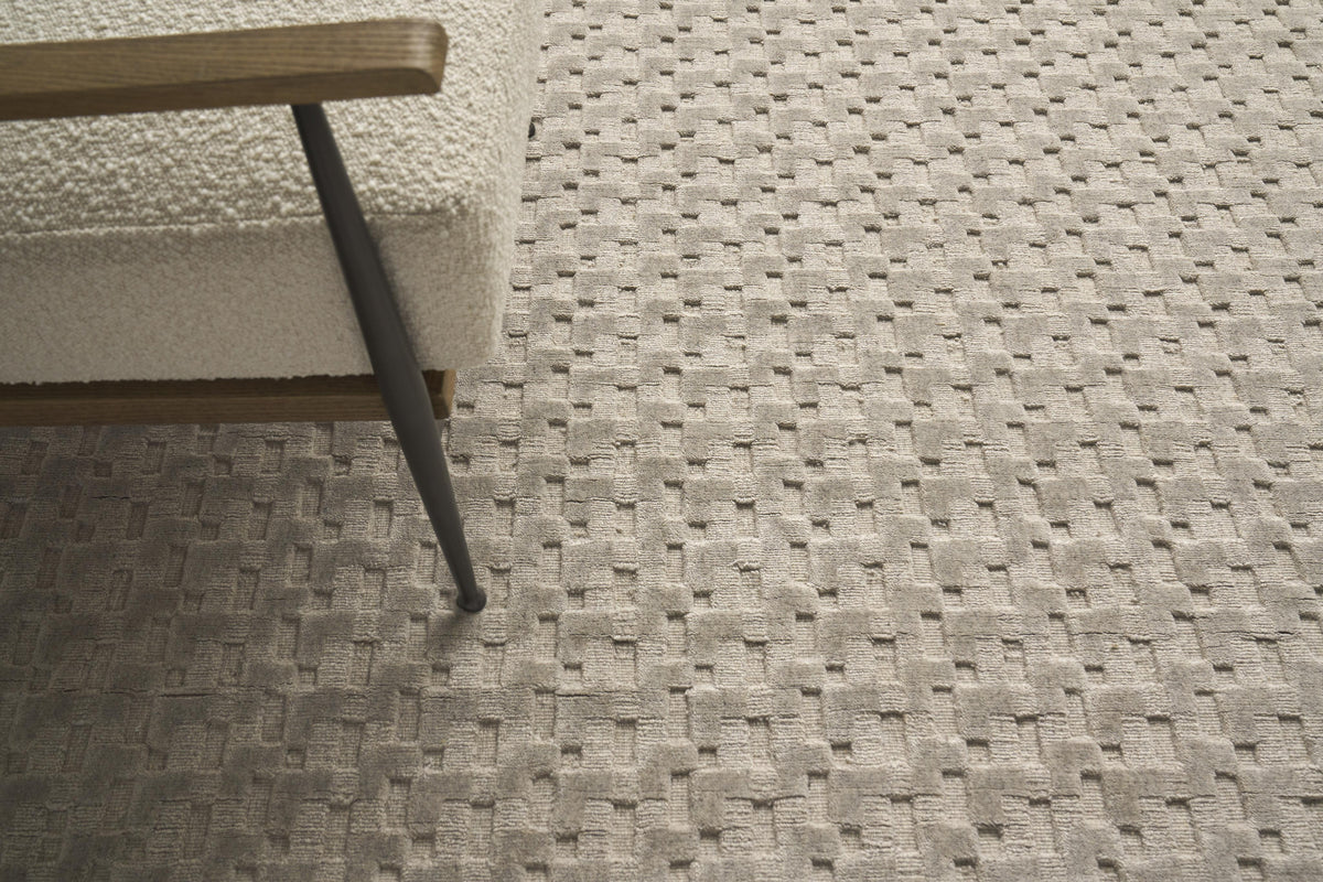 Exquisite Rugs Monroe Silk Hand-loomed Bamboo Silk 3971 Light Taupe 9' x 12' Area Rug