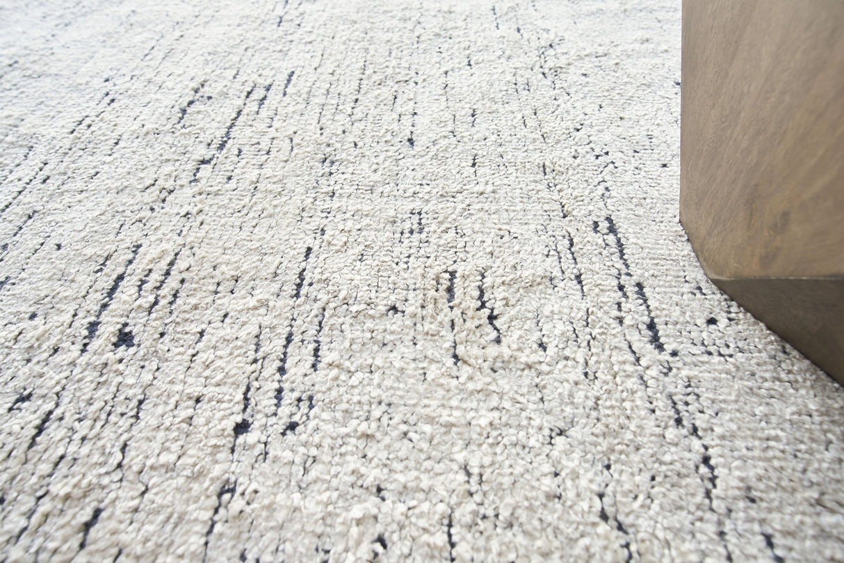 Exquisite Rugs Montero Hand-loomed Wool/PET yarn yarn 4690 Ivory/Navy 6' x 9' Area Rug