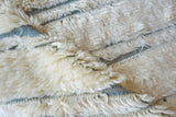 Exquisite Moroccan Hand-knotted New Zealand Wool Ivory/Dark Gray Area Rug 6.0'X9.0' Rug
