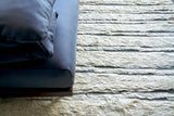 Exquisite Rugs Moroccan Hand-knotted New Zealand Wool 2560 Ivory/Dark Gray 8' x 10' Area Rug