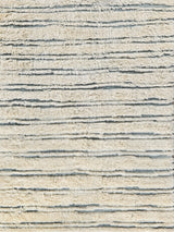 Exquisite Rugs Moroccan Hand-knotted New Zealand Wool 2560 Ivory/Dark Gray 8' x 10' Area Rug