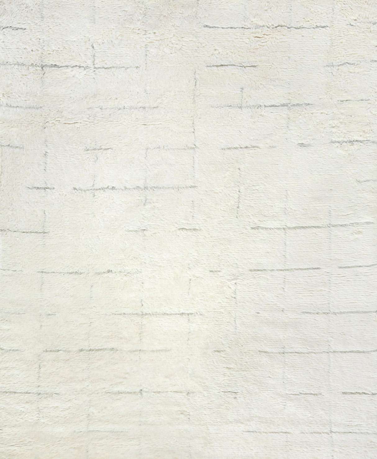 Exquisite Rugs Moroccan Hand-knotted New Zealand Wool 2562 Ivory/Gray 8' x 10' Area Rug