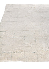 Exquisite Rugs Moroccan Hand-knotted New Zealand Wool 2562 Ivory/Gray 8' x 10' Area Rug