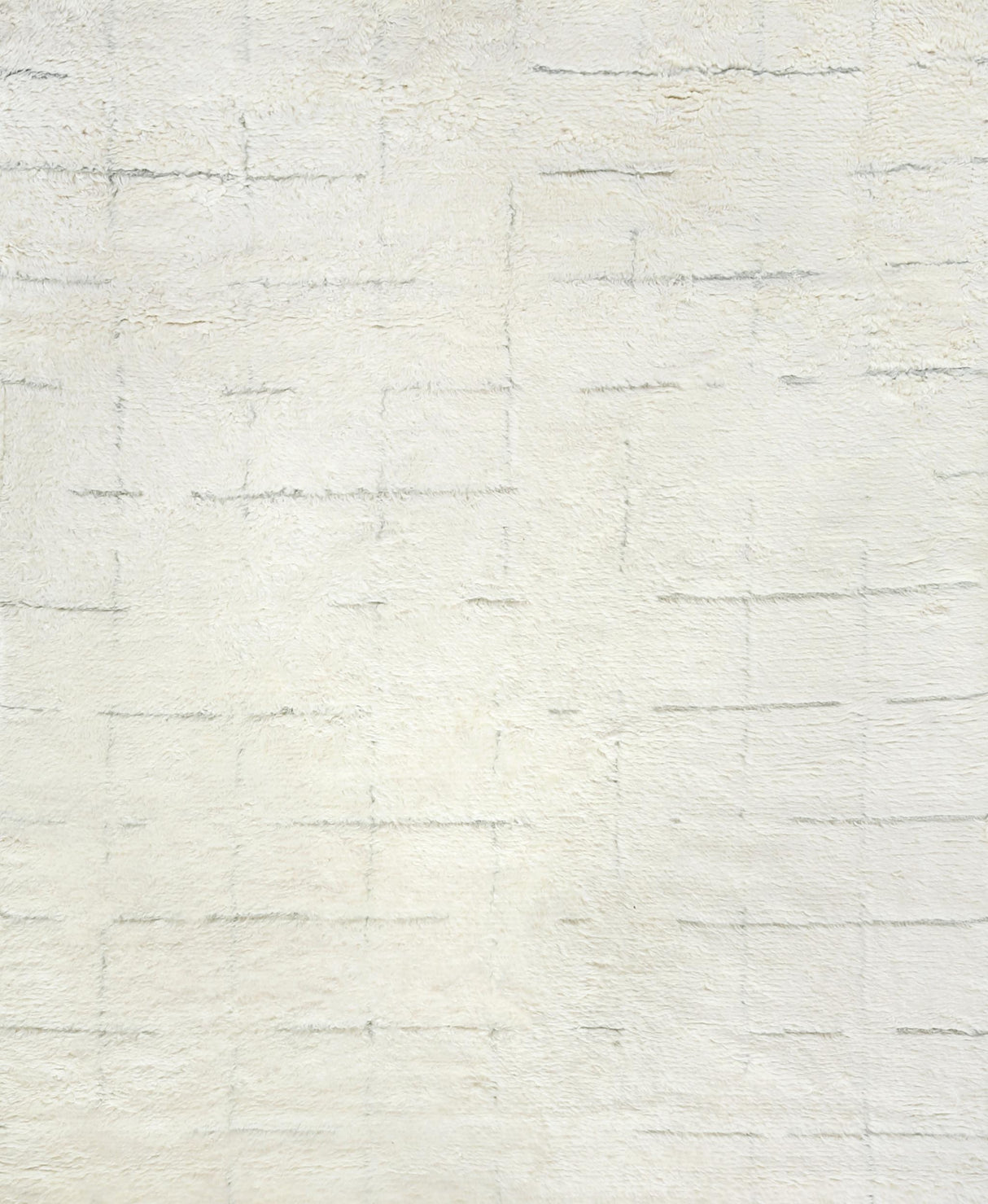 Exquisite Moroccan Hand-knotted New Zealand Wool Ivory/Gray Area Rug 8.0'X10.0' Rug