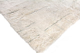 Exquisite Rugs Moroccan Hand-knotted New Zealand Wool 2562 Ivory/Gray 8' x 10' Area Rug