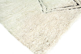 Exquisite Rugs Moroccan Hand-knotted New Zealand Wool 3853 Ivory/Black 10' x 14' Area Rug