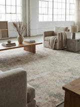Exquisite Rugs Murano Hand-loomed Wool/Bamboo Silk 4026 Nutshell 9' x 6' Area Rug