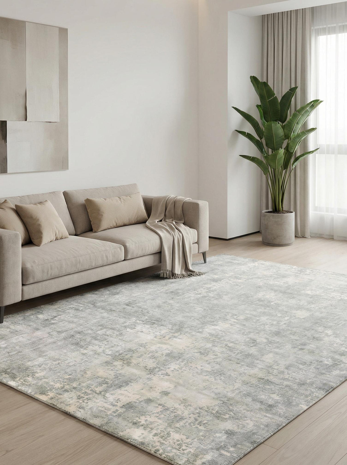 Exquisite Rugs Murano Hand-loomed Wool/Bamboo Silk 4027 Metallic 14' x 10' Area Rug