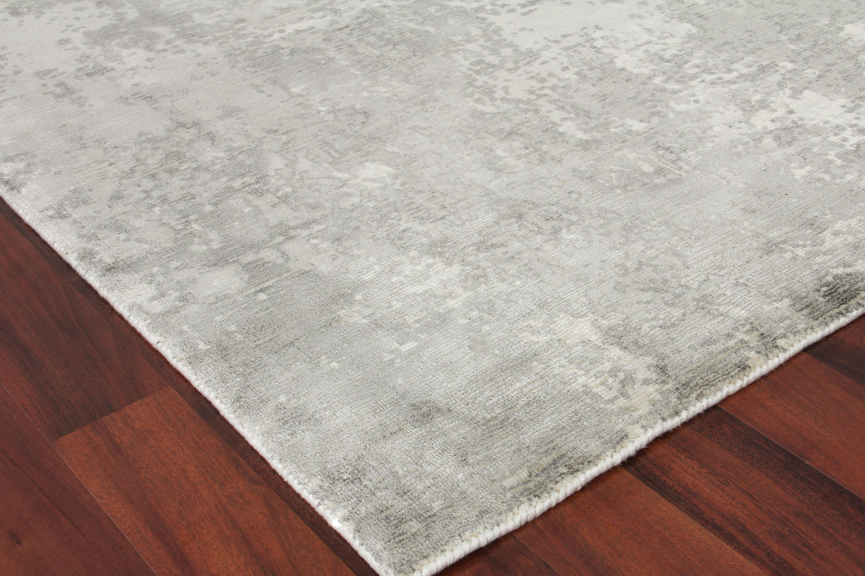 Exquisite Rugs Murano Hand-loomed Wool/Bamboo Silk 4027 Metallic 8' x 5' Area Rug