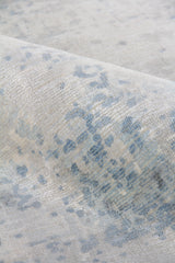 Exquisite Rugs Murano Hand-loomed Wool/Bamboo Silk 4028 Silver/Blue 10' x 14' Area Rug