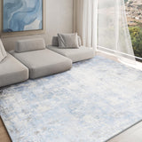 Exquisite Rugs Murano Hand-loomed Wool/Bamboo Silk 4028 Silver/Blue 10' x 8' Area Rug