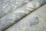 Exquisite Rugs Murano Hand-loomed Wool/Bamboo Silk 4029 Silver/Blue 12' x 15' Area Rug