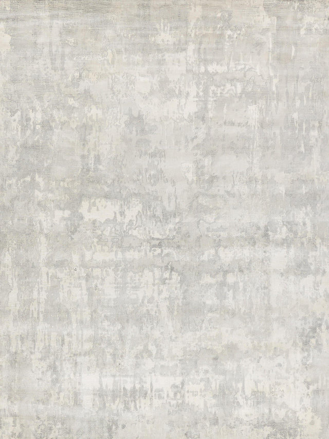 Exquisite Rugs Murano Hand-loomed Wool/Bamboo Silk 4030 Silver 5' x 8' Area Rug