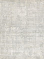 Exquisite Rugs Murano Hand-loomed Wool/Bamboo Silk 4030 Silver 5' x 8' Area Rug