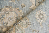 Exquisite Rugs Museum Hand-knotted Bamboo Silk 3492 Blue/Gray 6' x 9' Area Rug