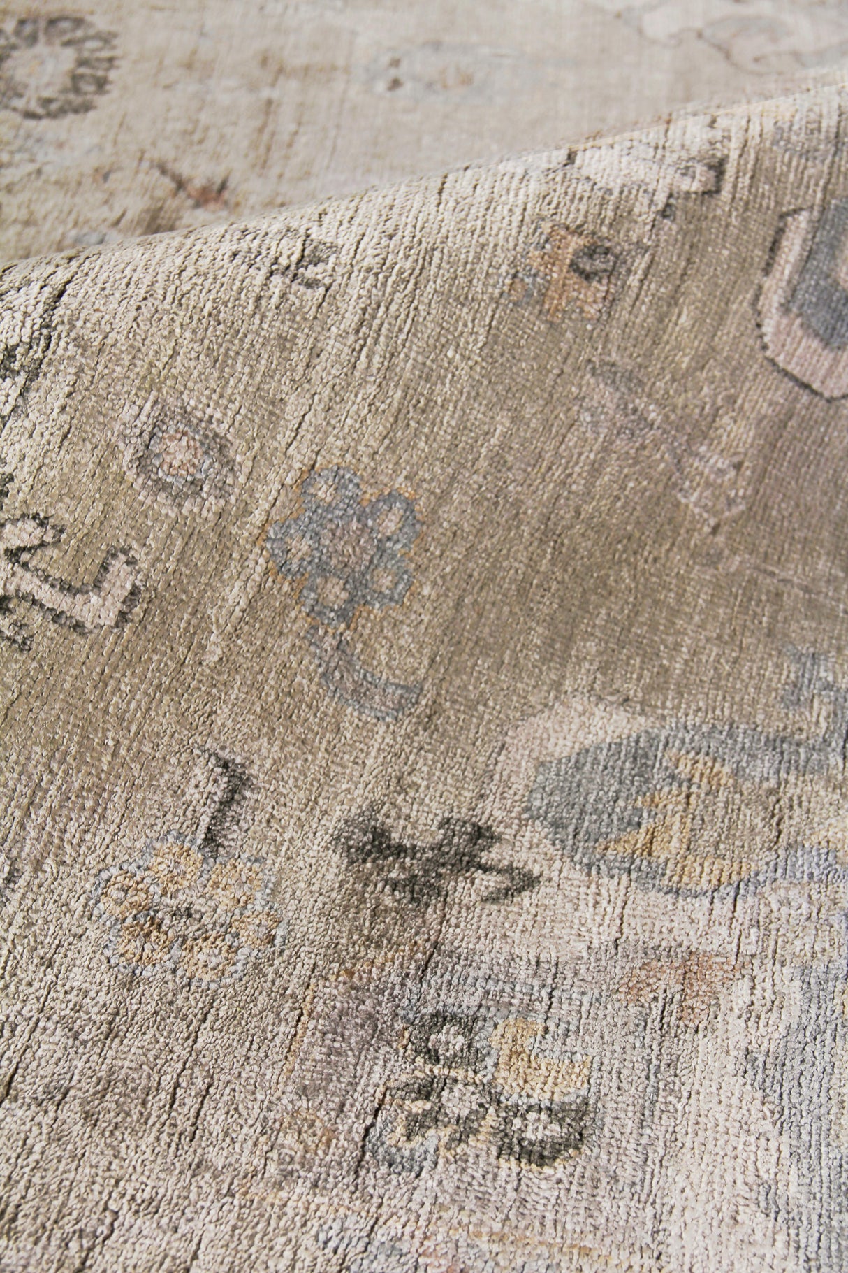 Exquisite Rugs Museum Hand-knotted Bamboo Silk 3493 Beige 12' x 15' Area Rug