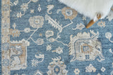 Exquisite Rugs Museum Hand-knotted Bamboo Silk 3494 Navy 10' x 14' Area Rug