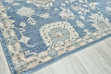 Exquisite Rugs Museum Hand-knotted Bamboo Silk 3494 Navy 8' x 10' Area Rug