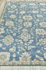 Exquisite Rugs Museum Hand-knotted Bamboo Silk 3494 Navy 8' x 10' Area Rug