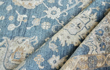Exquisite Rugs Museum Hand-knotted Bamboo Silk 3494 Navy 8' x 10' Area Rug