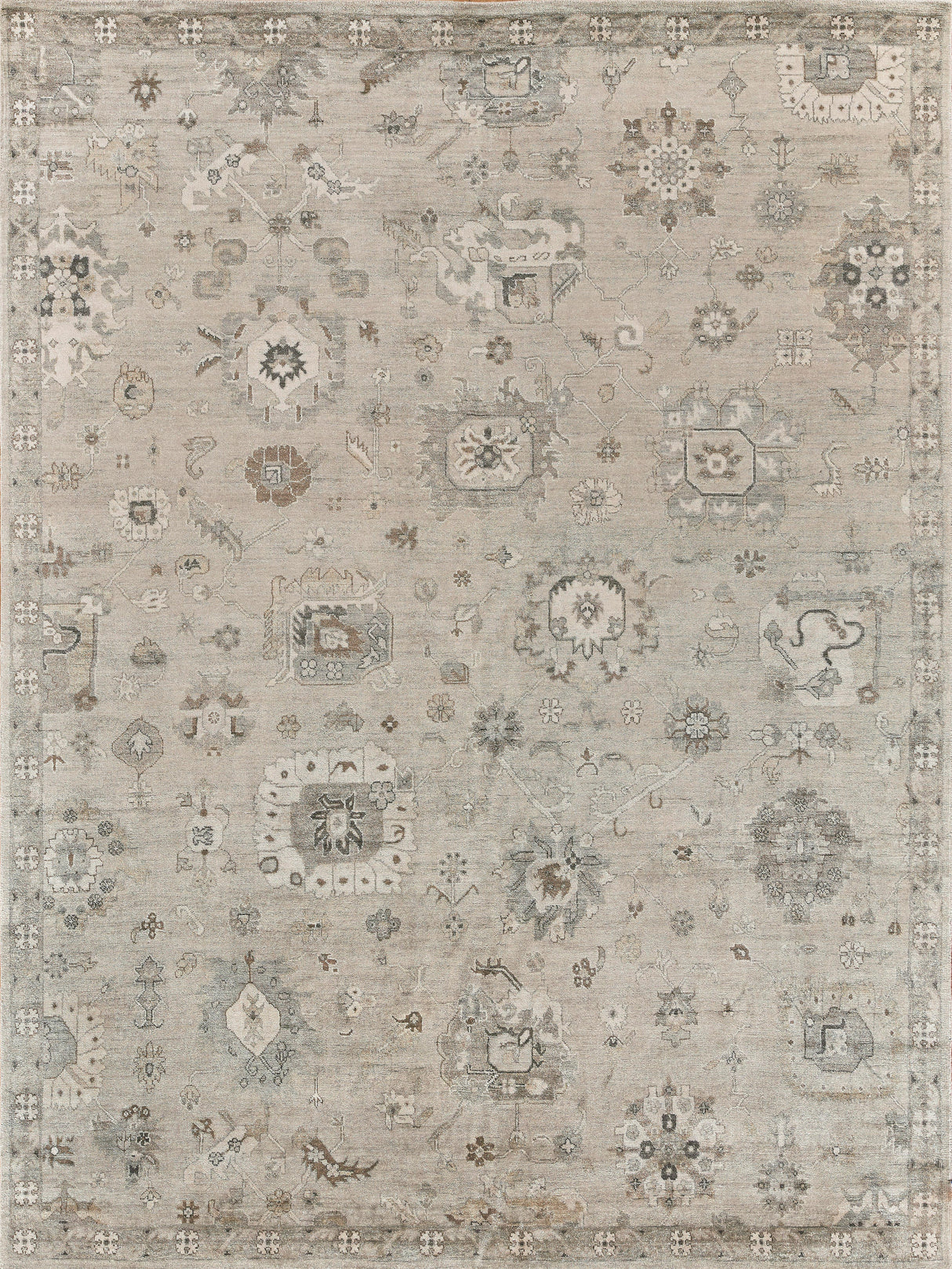 Exquisite Rugs Museum Hand-knotted Bamboo Silk 5198 Pewter 6' x 9' Area Rug