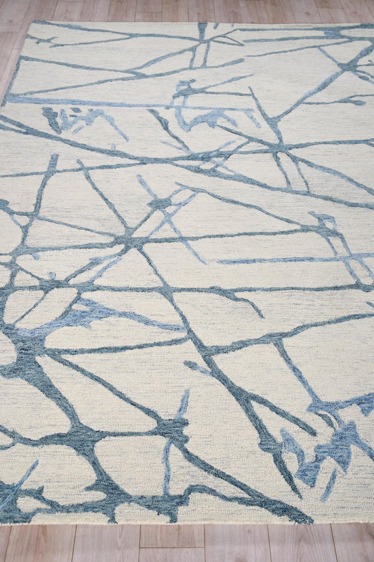 Exquisite Rugs Mystic Hand-tufted New Zealand Wool 6304 Navy 10' x 14' Area Rug