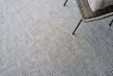 Exquisite Rugs Naples Indoor/Outdoor Flatweave PET yarn 4882 Ivory/Gray 4' x 6' Area Rug