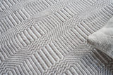 Exquisite Rugs Naples Indoor/Outdoor Flatweave PET yarn 4882 Ivory/Gray 4' x 6' Area Rug