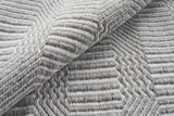 Exquisite Rugs Naples Indoor/Outdoor Flatweave PET yarn 4882 Ivory/Gray 5' x 8' Area Rug
