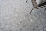 Exquisite Rugs Naples Indoor/Outdoor Flatweave PET yarn 4882 Ivory/Gray 6' x 9' Area Rug