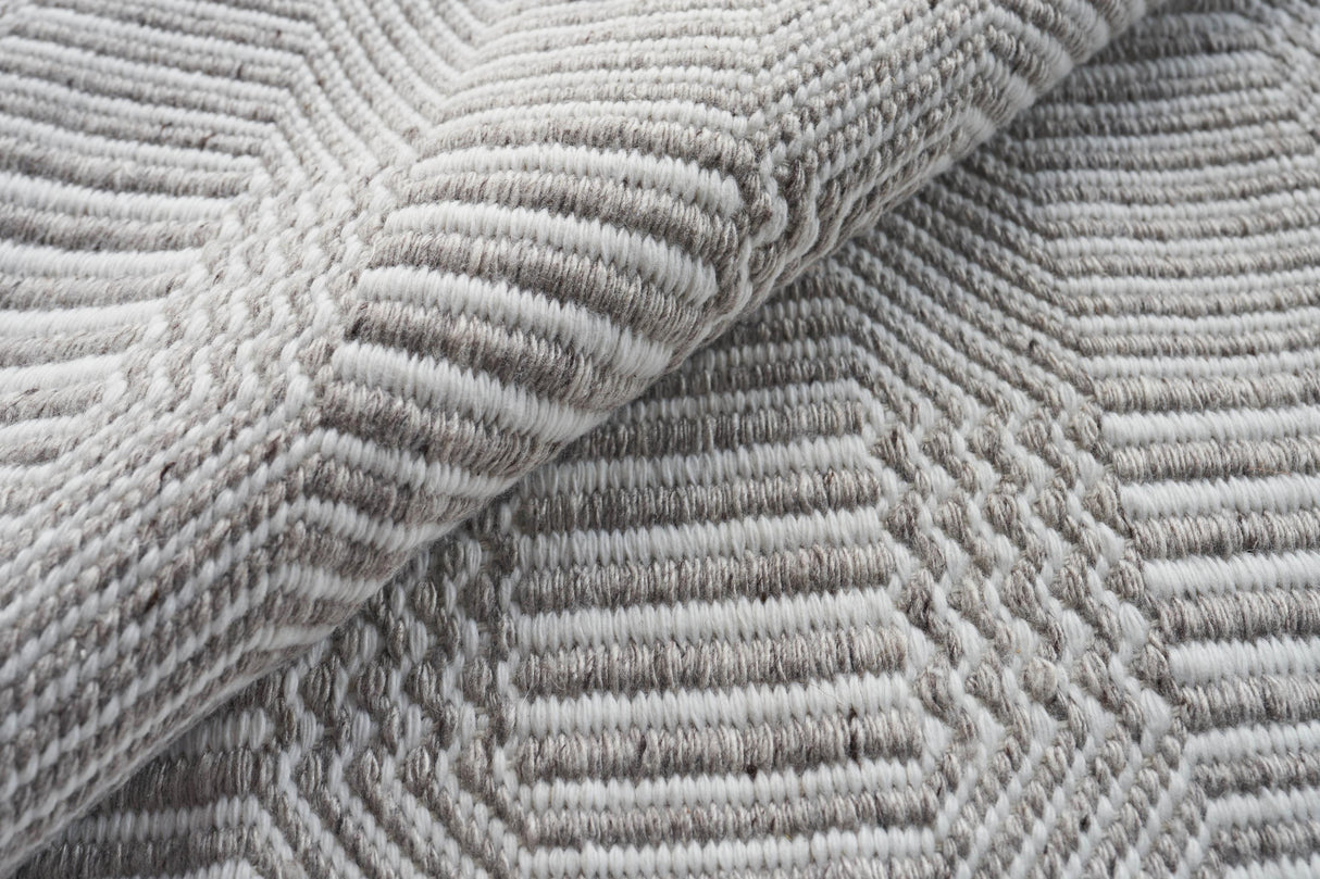 Exquisite Rugs Naples flatweave PET 4882 Ivory/Gray 10' x 8' Area Rug