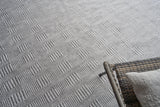 Exquisite Rugs Naples flatweave PET 4882 Ivory/Gray 10' x 8' Area Rug
