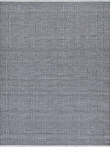 Exquisite Rugs Naples Indoor/Outdoor Flatweave PET yarn 4883 Ivory/Black 9' x 12' Area Rug