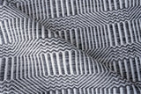 Exquisite Rugs Naples Indoor/Outdoor Flatweave PET yarn 4883 Ivory/Black 9' x 12' Area Rug