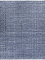 Exquisite Naples Indoor/Outdoor Flatweave PET yarn Ivory/Blue Area Rug 12.0'X15.0' Rug