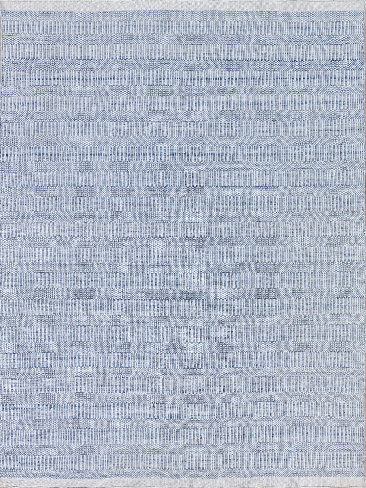Exquisite Rugs Naples Indoor/Outdoor Flatweave PET yarn 4983 Light Blue 9' x 12' Area Rug