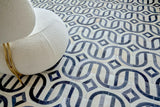 Exquisite Rugs Natural Hide Hand-stitched Leather Hide 2142 Silver/Blue 11' x 8' Area Rug