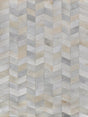 Exquisite Rugs Natural Hide Hand-stitched Leather Hide 3303 Ivory 5' x 8' Area Rug