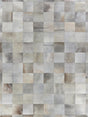 Exquisite Rugs Natural Hide Hand-stitched Leather Hide 9756 Silver 8' x 11' Area Rug