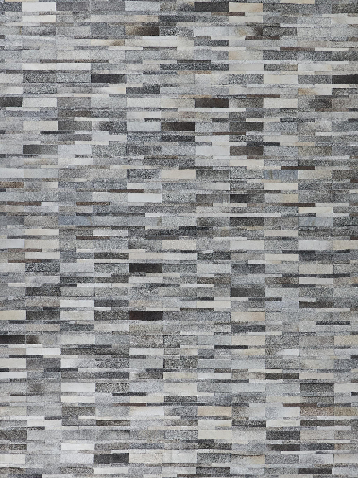 Exquisite Natural Hide Hand-stitched Leather Hide Gray Area Rug 13.5'X17.5' Rug