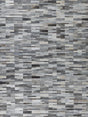 Exquisite Rugs Natural Hide Hand-stitched Leather Hide 9785 Gray 8' x 11' Area Rug