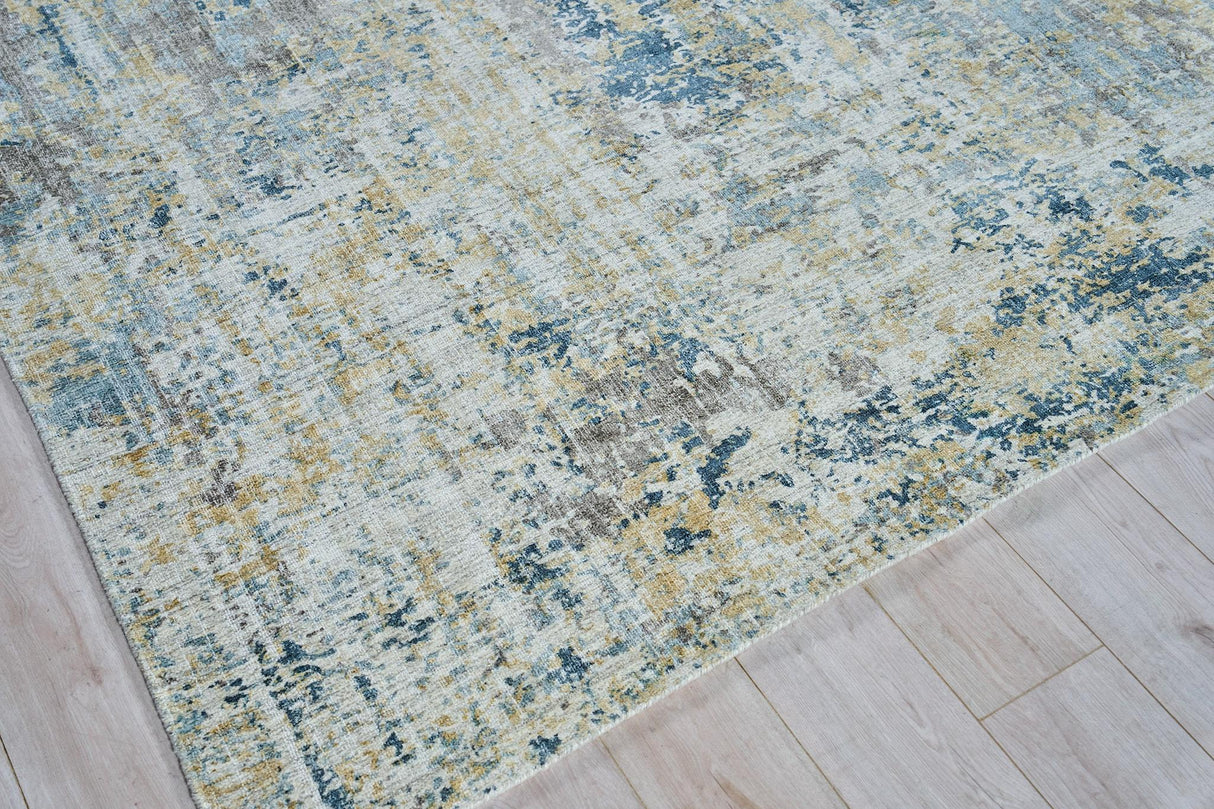 Exquisite Rugs Nightfall Hand-loomed Wool/Bamboo Silk 6330 Gold/Brown 10' x 14' Area Rug