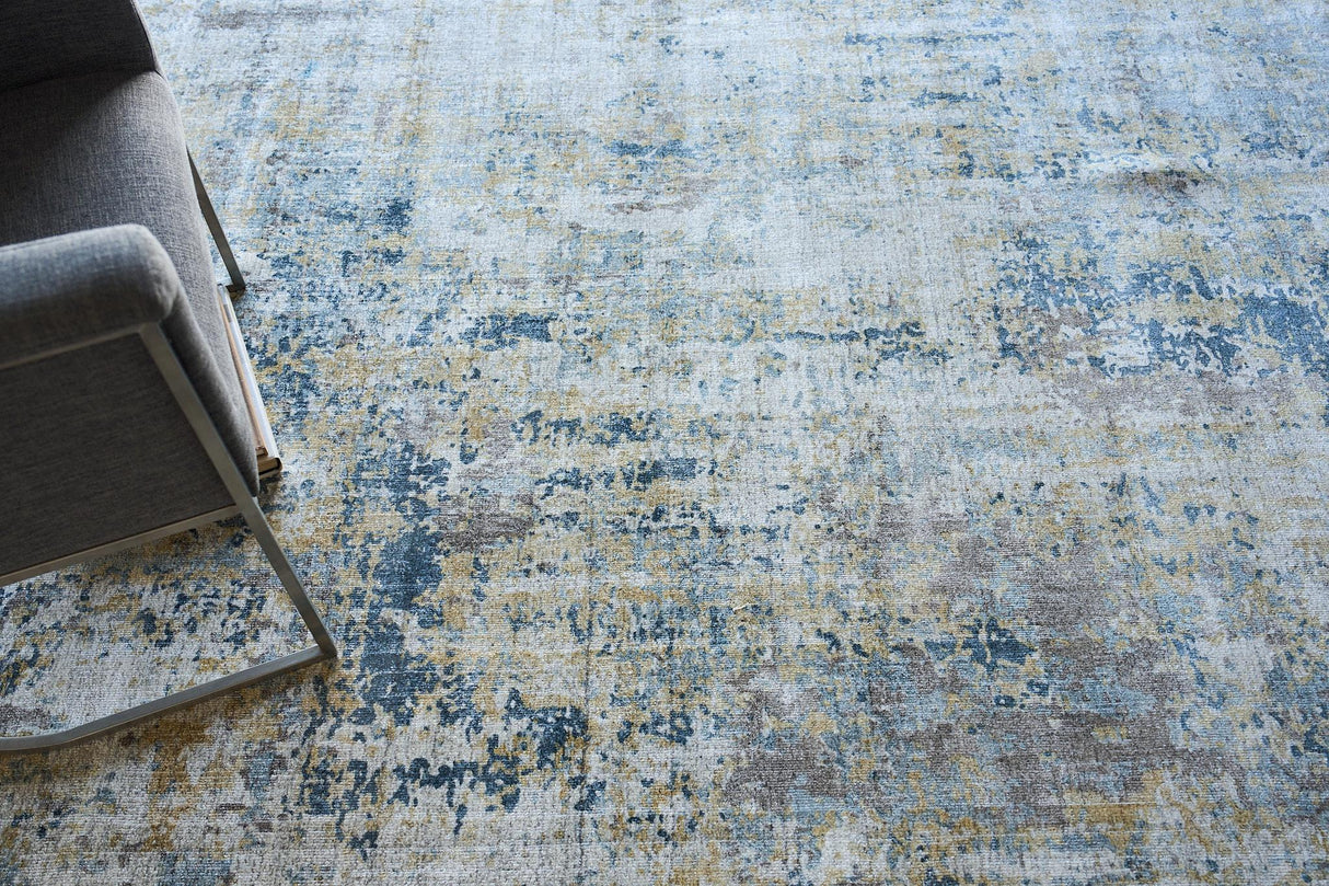 Exquisite Rugs Nightfall Hand-loomed Wool/Bamboo Silk 6330 Gold/Brown 10' x 14' Area Rug