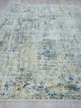 Exquisite Rugs Nightfall Hand-loomed Wool/Bamboo Silk 6330 Gold/Brown 12' x 15' Area Rug